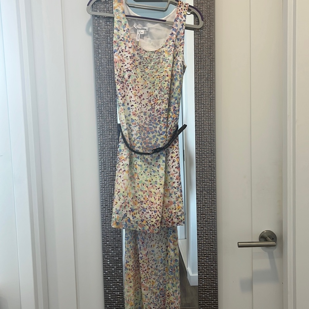 High low dress with belt. BCBG